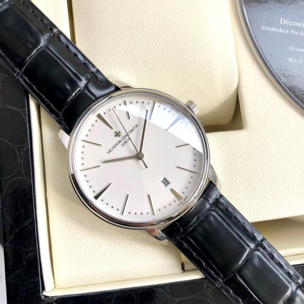 江诗丹顿传承系列 白壳黑面 时尚大气